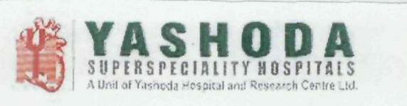 Yashoda Supespecialiy Hospitals Device mark 1965501 Trademark