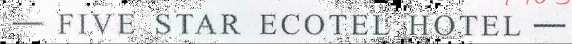 Five Star Ecotel Hotel Device mark 1965565 Trademark