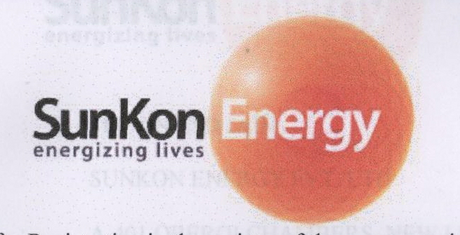 Sunkon Energy Energizing Lives Device mark 1986268 Trademark