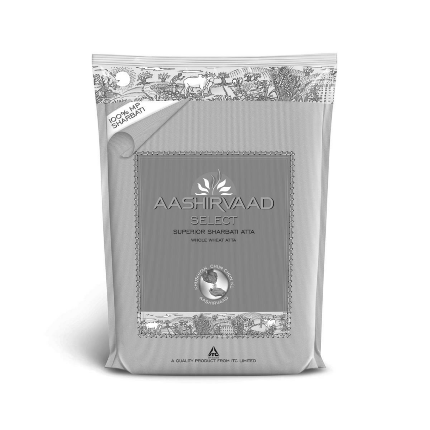 Aashirvaad Select Superior Sharbati Atta (b&w Label) Device mark 2160769 Trademark