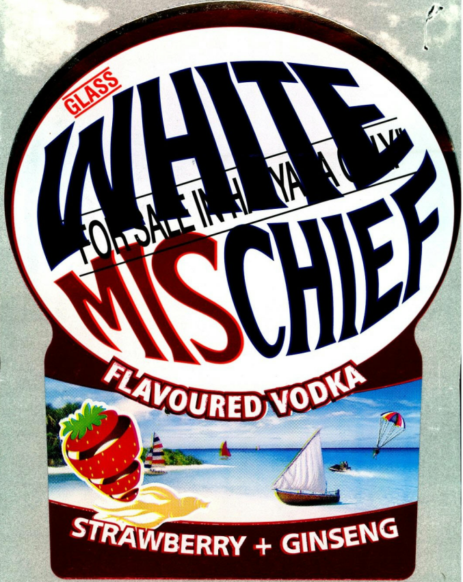 Glass White Mischief Flavoured Vodka Device mark 2145935 Trademark