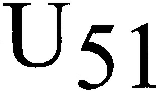 U 51 (label) Device mark 2160492 Trademark
