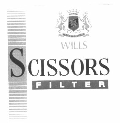 Wills Scissors F I L T E R ( Label) Device mark 1428506 Trademark