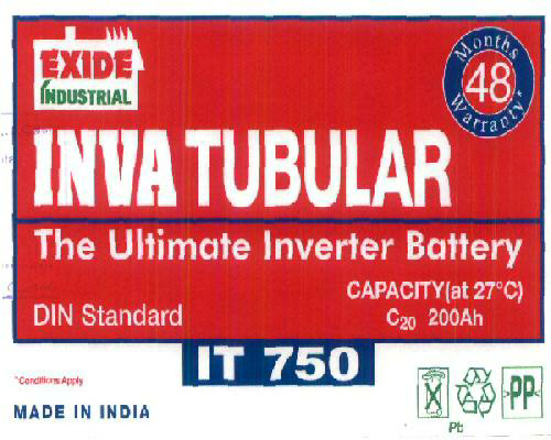 Exide Invatubular It 750 Device mark 2241043 Trademark