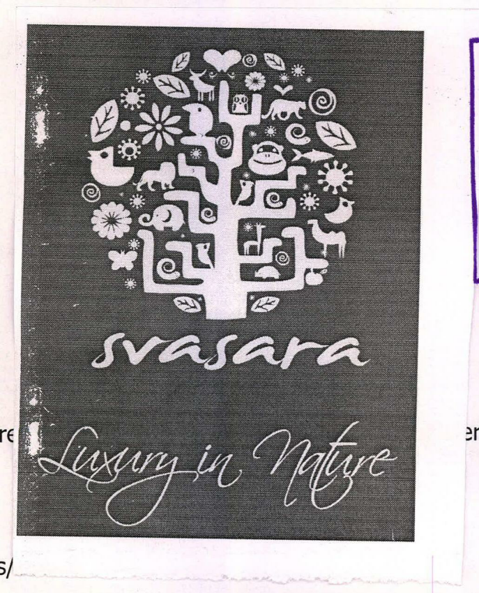Svasara Luxury In Nature Device mark 2250005 Trademark