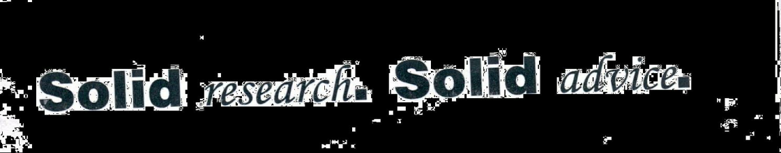 Solid Research. Solid Advice. Device mark 2069913 Trademark