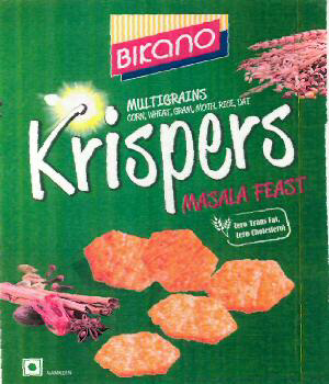 Bikano Krispers Masala Feast (label) Device mark 2346810 Trademark