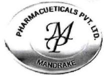 Mp (logo), Mandrake Pharmaceuticals Private Limited Device mark 2392483 Trademark
