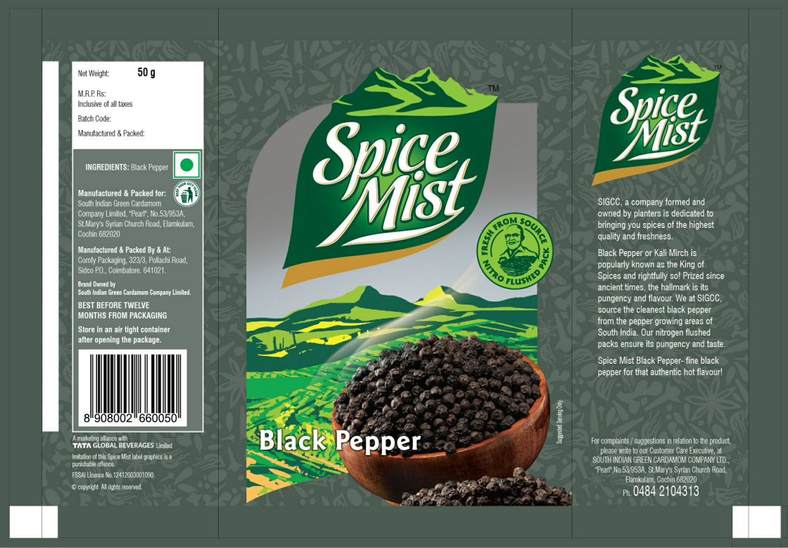 Spice Mist Black Pepper (label) Device mark 2445360 Trademark