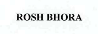 Rosh Bhora Device mark 2597652 Trademark