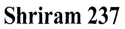 Shriram 237 Device mark 2597217 Trademark