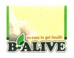 B-alive With Device Of Leaf Device mark 2610007 Trademark