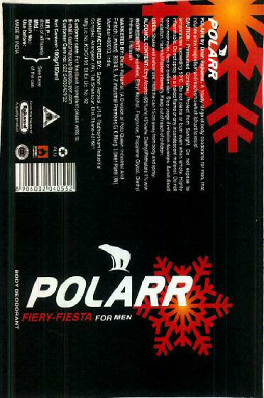 Polarr Fiery-fiesta For Men Device mark 2746658 Trademark