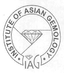 Institute Of Asian Gemeology (iag) (device) Device mark 2721173 Trademark