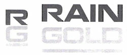 Rain Gold With Rg Logo Device mark 2822142 Trademark
