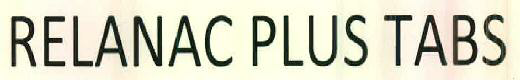 Relanac Plus Tabs Device mark 2782442 Trademark