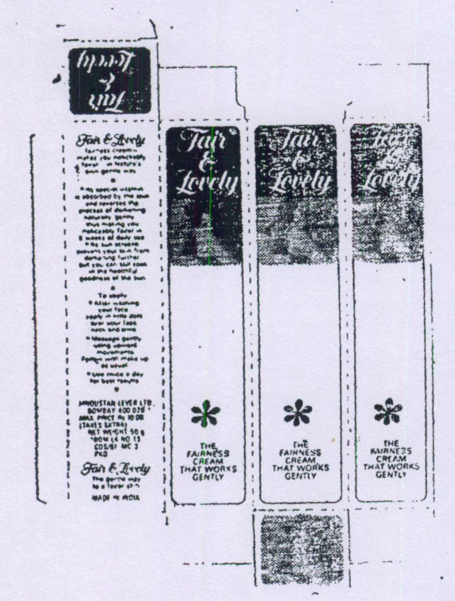 Fair & Lovely Device mark 349209 Trademark