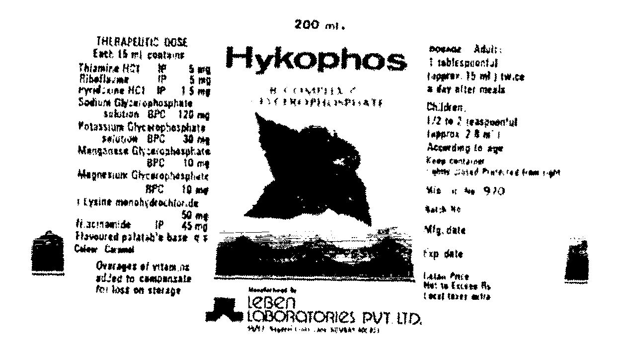 Hykophos Device mark 550191 Trademark