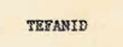 Tefanid Device mark 581020 Trademark