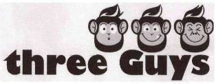 Three Guys, Device Of Heads Of Three Monkeys Device mark 3028823 Trademark