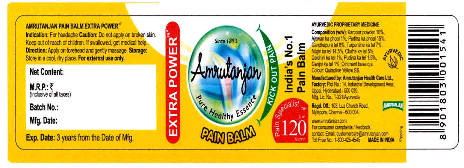 Amrutanjan Extra Power Pain Balm Device mark 3030541 Trademark