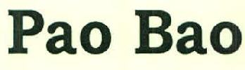 Pao Bao Device mark 3029482 Trademark