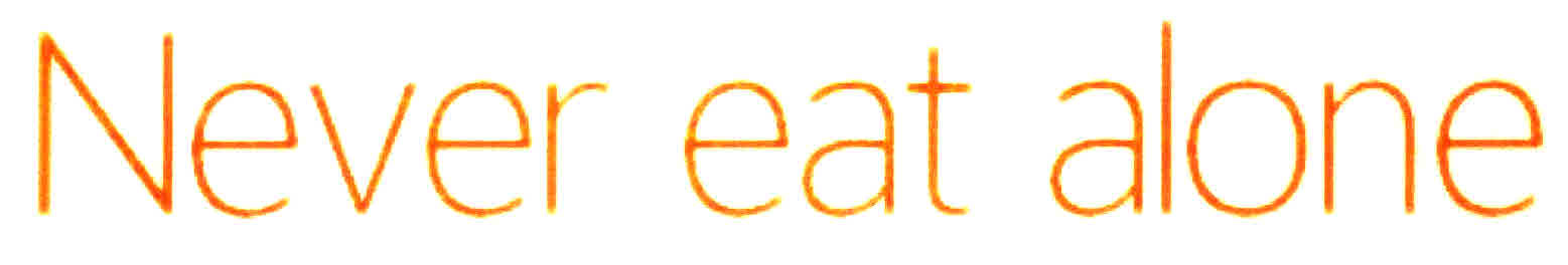 Never Eat Alone Device mark 3004147 Trademark