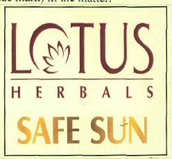 Lotus Herbals Safe Sun Device mark 3008864 Trademark