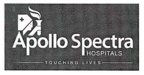 Apollo Spectra Hospitals Touching Lives Device mark 3010814 Trademark