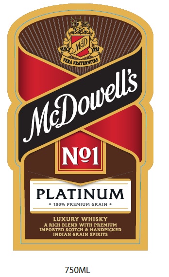 Mcdowell's No.1 Platinum Device mark 3009786 Trademark