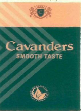 Cavanders Smooth Taste Device mark 3010910 Trademark