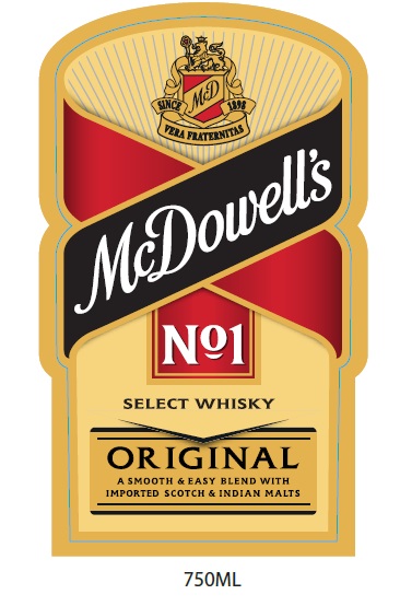 Mcdowell's No.1 Select Whisky Device mark 3009736 Trademark