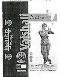 Natraj Vaishali (label) Device mark 3051340 Trademark