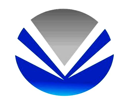 Device Of Letter V In Circle In Blue And Gray Colours Device mark 3025753 Trademark