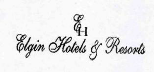 Elgin Hotels & Resorts, Eh (monogram) Device mark 3026934 Trademark