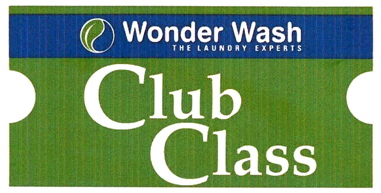 Club Class Wonder Wash The Laundry Experts Device mark 3060405 Trademark