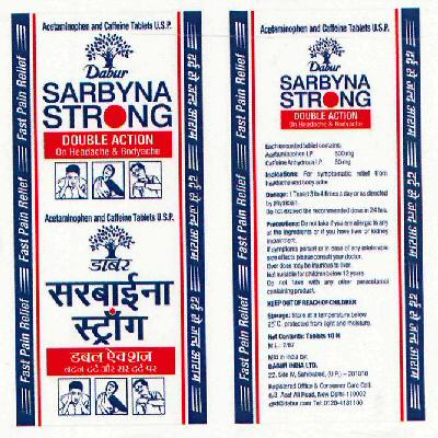 Dabur Sarbyan Strong Device mark 3061745 Trademark