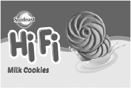 Sunfeast Hi Fi Milk Cookies Device mark 3069224 Trademark
