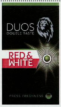 Duos Double Taste Red & White Device mark 3050138 Trademark