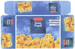 Bikaji Soan Papadi With Device Of Soan Papadi Device mark 3047840 Trademark