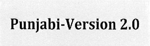 Punjabi - Version 2.0 Device mark 3065806 Trademark