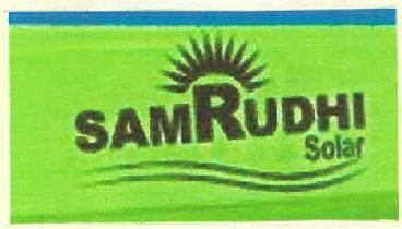 Samrudhi Solar Device mark 3082688 Trademark