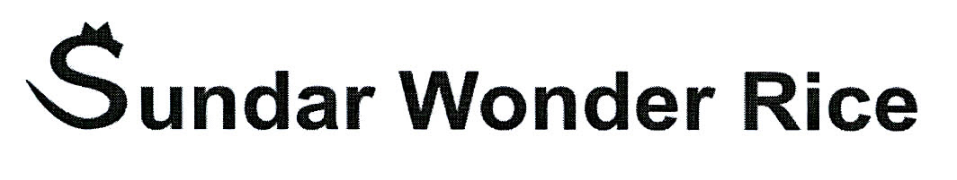 Sundar Wonder Rice Device mark 3072158 Trademark