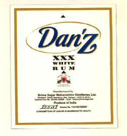 Dan'z Xxx White Rum Device mark 3081871 Trademark