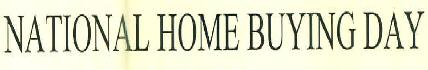 National Home Buying Day Device mark 3101740 Trademark
