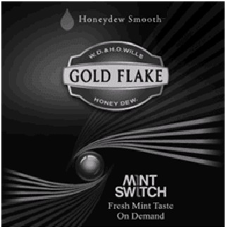 Gold Flake Mint Switch Device mark 3102308 Trademark