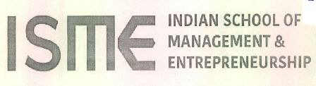 Isme Indian School Of Management & Entrepreneurship Device mark 3110430 Trademark