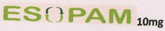 Esopam 10mg Device mark 3119545 Trademark