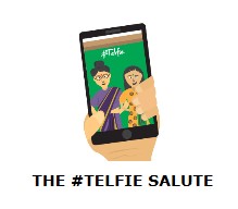 The #telfie Salute Device mark 3118605 Trademark