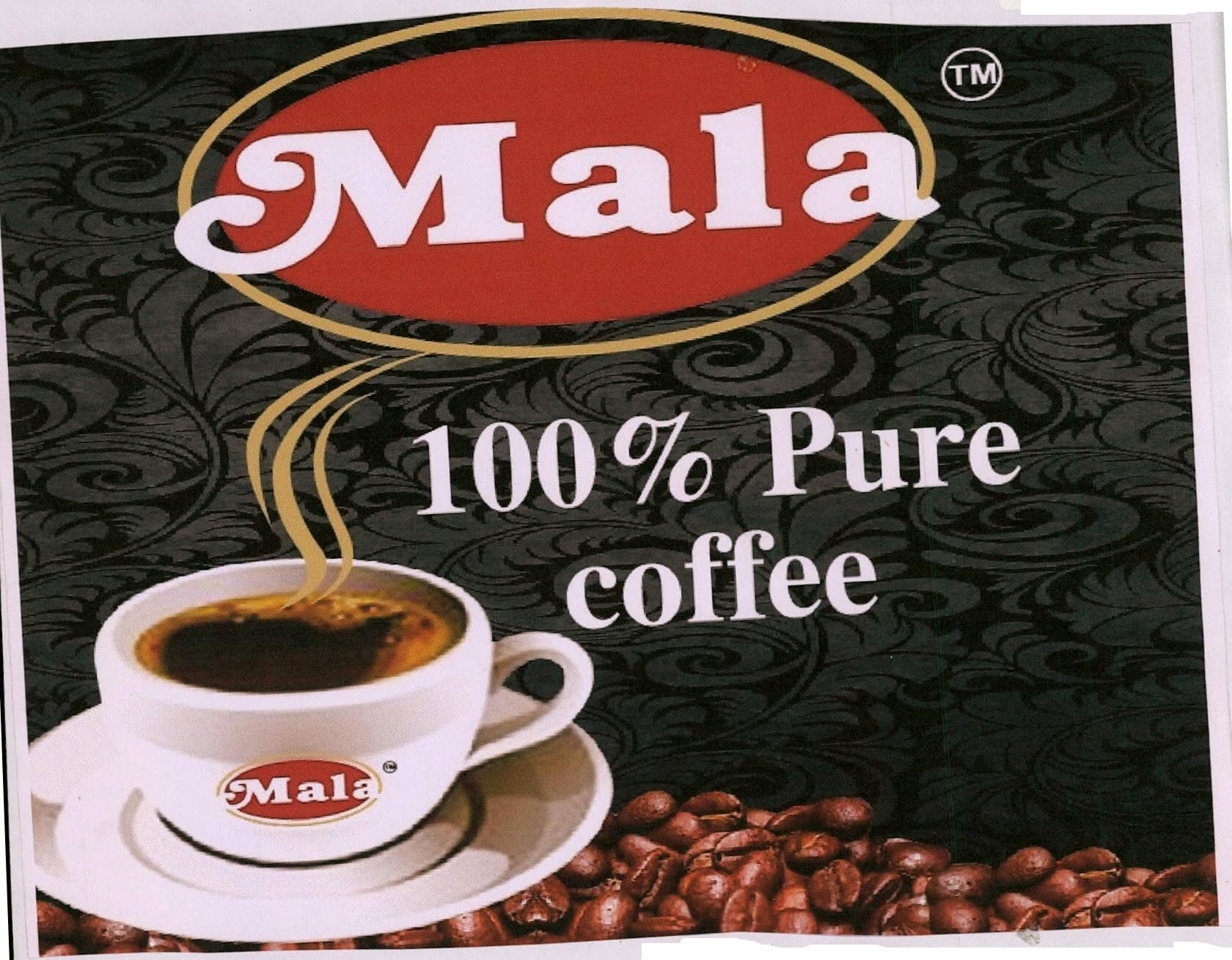 Mala 100% Pure Coffee Device mark 3195086 Trademark